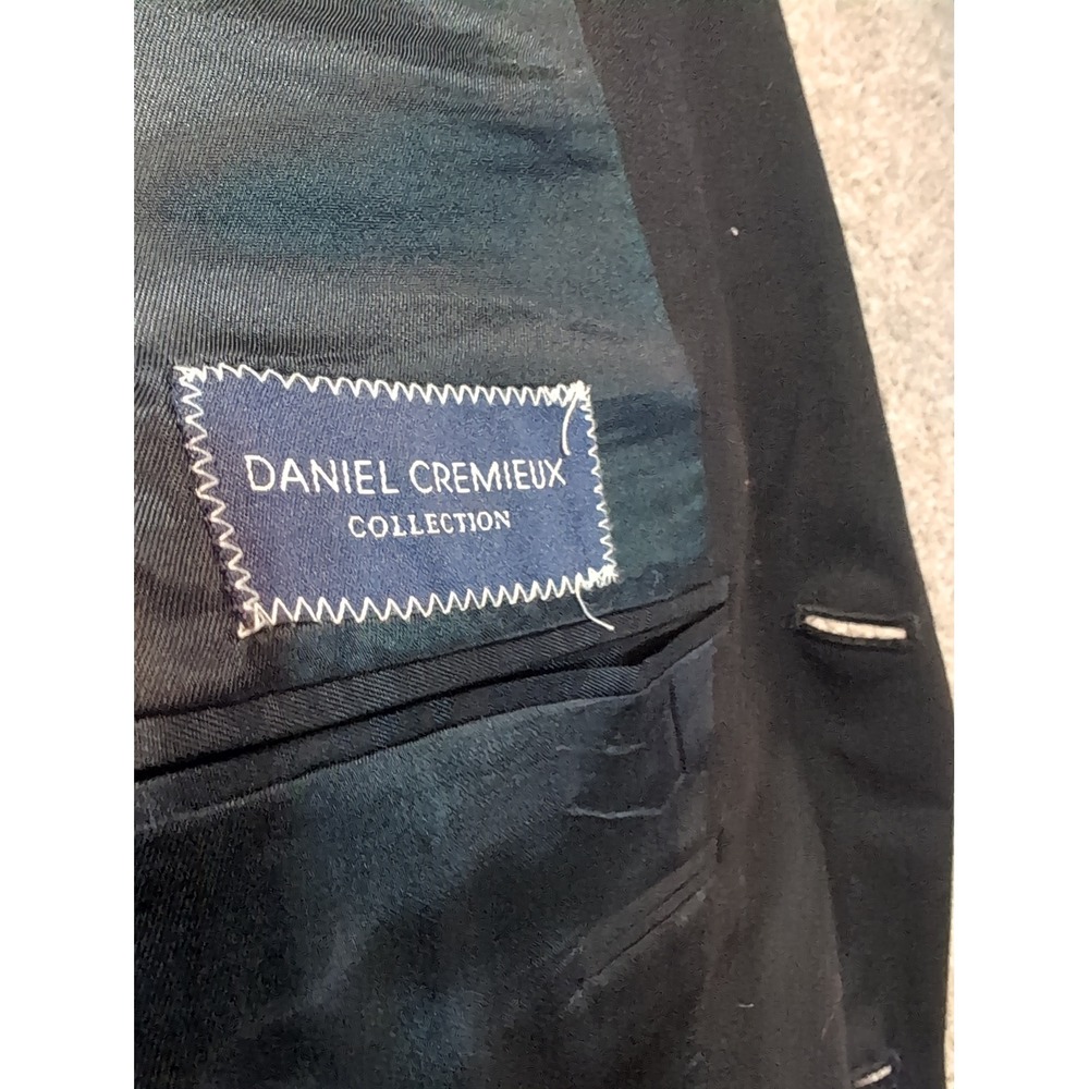 Daniel Cremieux Collection Mens Black Blazer Jacket Size 42R - Picture 4 of 9